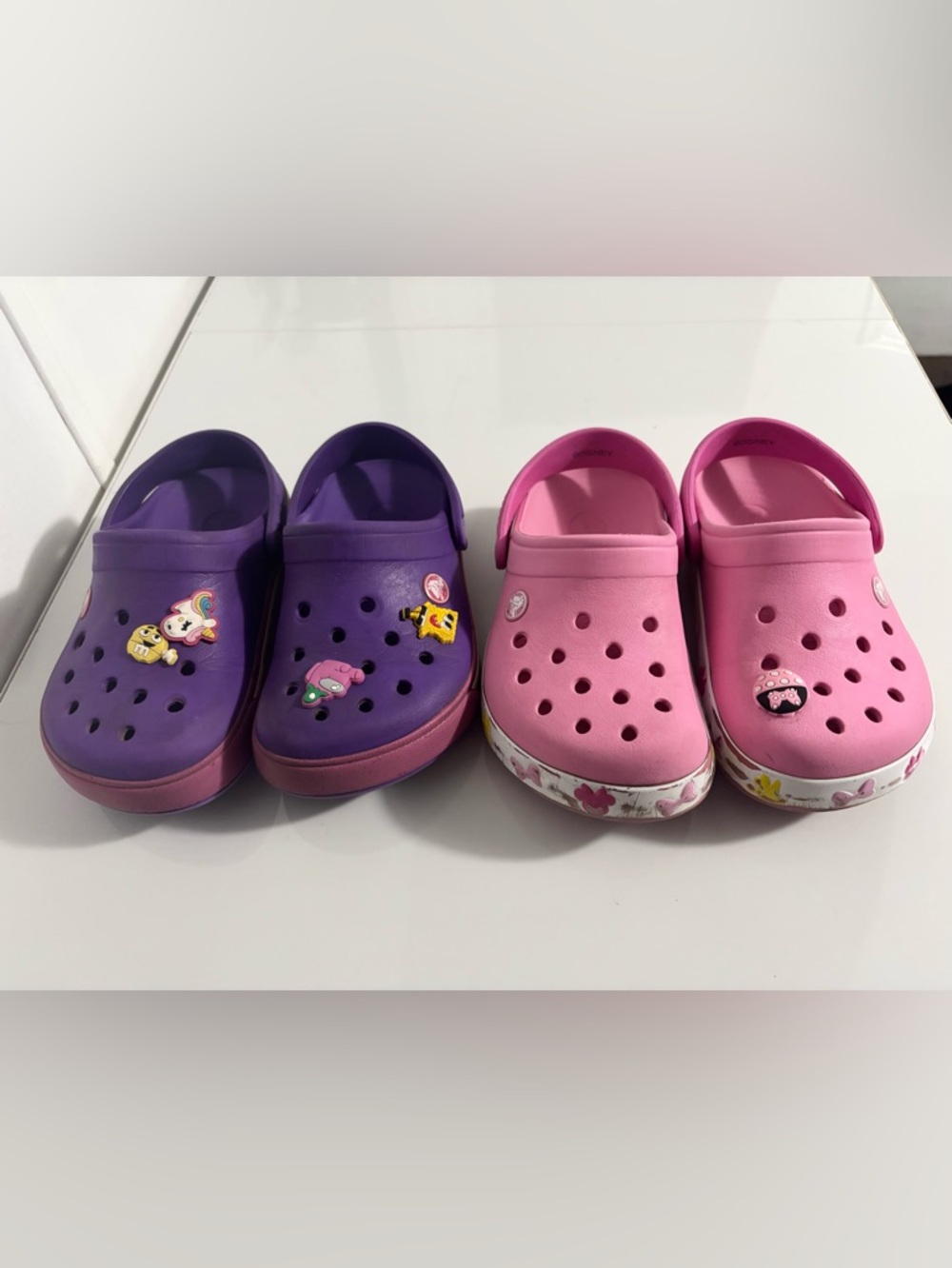 CROCS Girls Size J1  Lot Of 2 Pairs